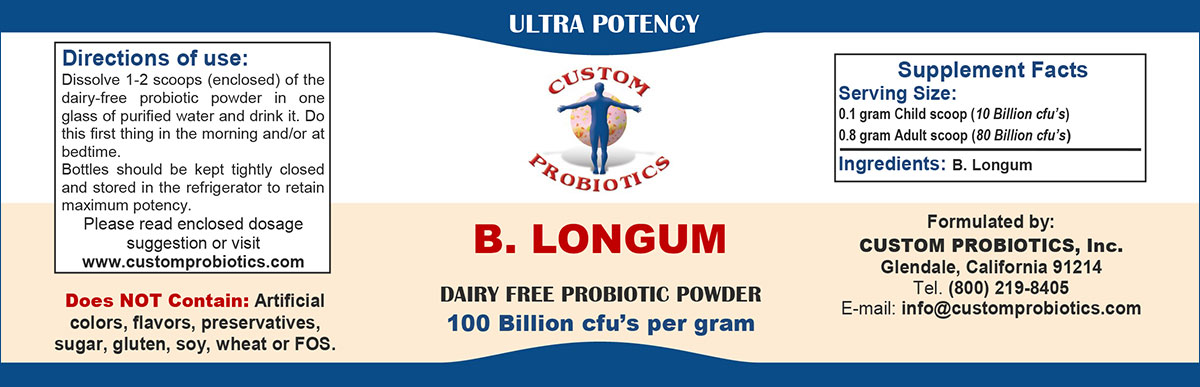 B. LONGUM Cuatom Probiotics Powder