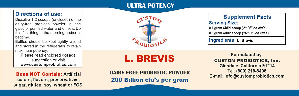 L. BREVIS Custom Probiotics