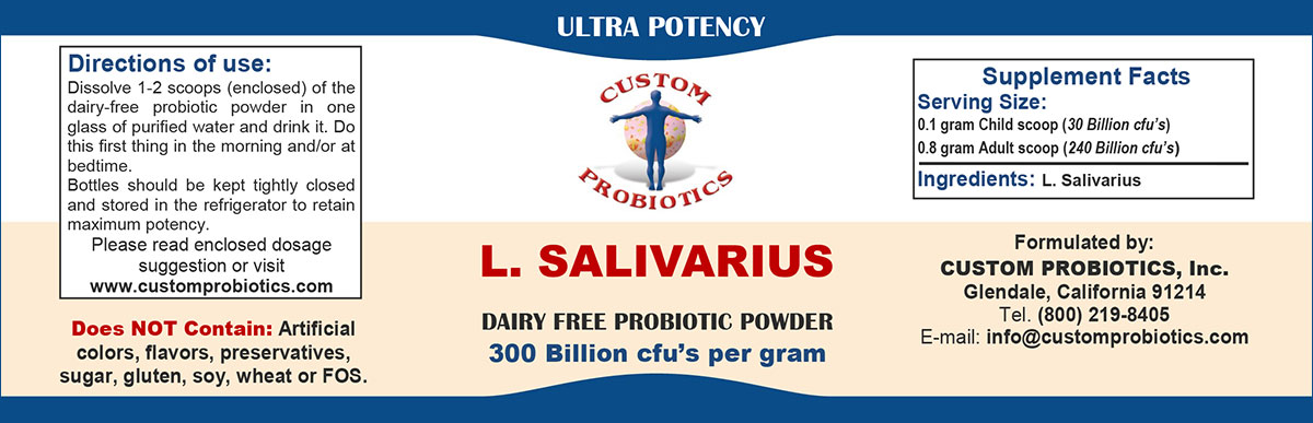 L. Salivarius Custom Probiotics