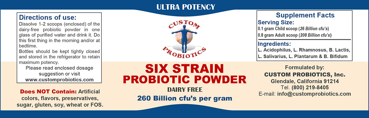 Six Strain Custom Probioitcs