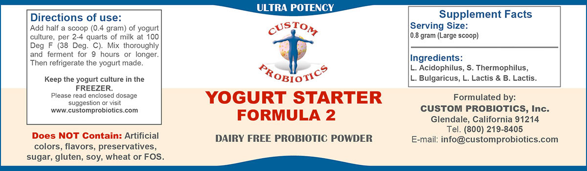 TopTherm Yogurt Starter Gut Health Probiotic Yogurt Culture